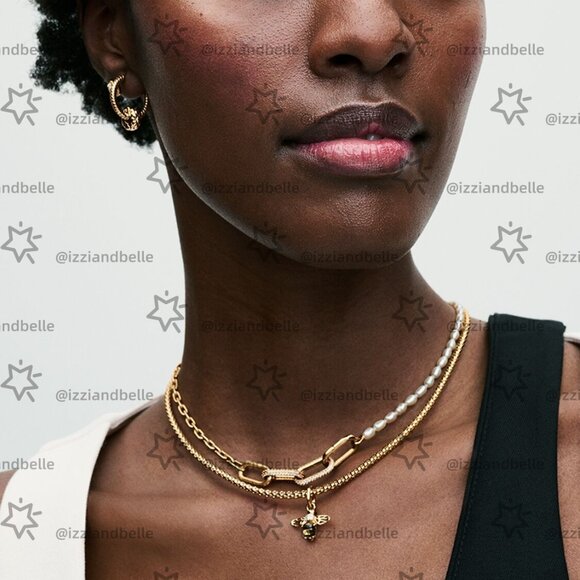 Pandora Sparkling Bee Dangle Charm - Picture 6 of 6